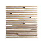 PLAFONIERA LED KUMA BIANCA IN LEGNO 40W CCT 2700/3200/4000K L50X50XH5,2 CM