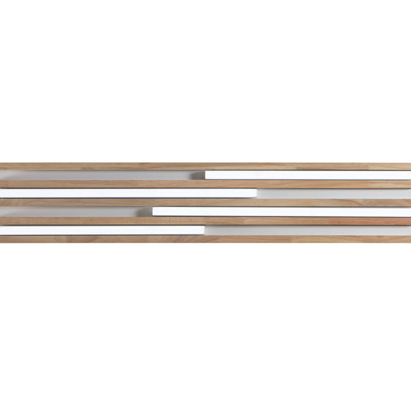 PLAFONIERA LED KUMA BIANCA IN LEGNO 24W CCT 2700/3200/4000K L80X 15XH5,2