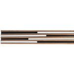 PLAFONIERA LED KUMA NERA IN LEGNO 24W CCT 2700/3200/4000K L80X 15XH5,2