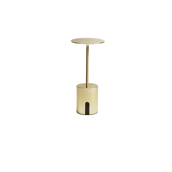 LAMPADA DA TAVOLO RICARICABILE LED LIBERTY ORO 2W 300LM 3000K DIMM. IP44 10X22CM