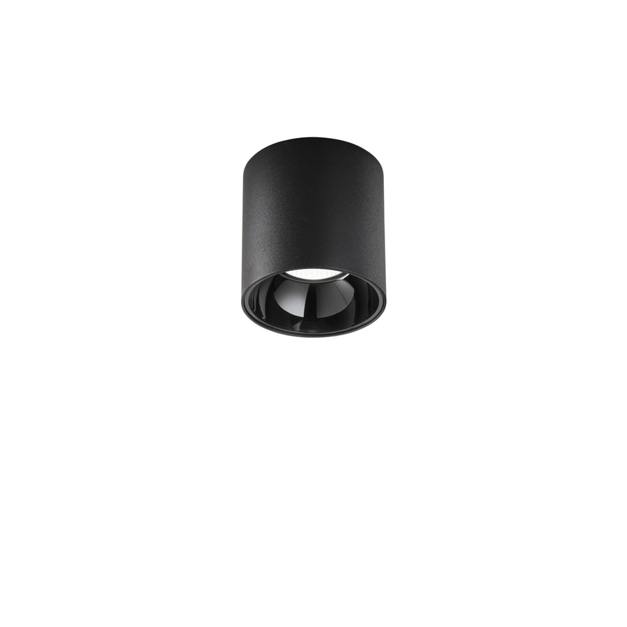 PLAFONIERA A LED NERA TONDA 20W 2800LM CCT 11,4X11,7CM