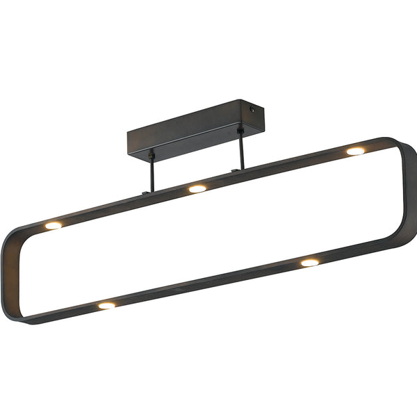 PLAFONIERA LED MOKA MARRONE 35W 2940LM 4000K 80X16X26CM