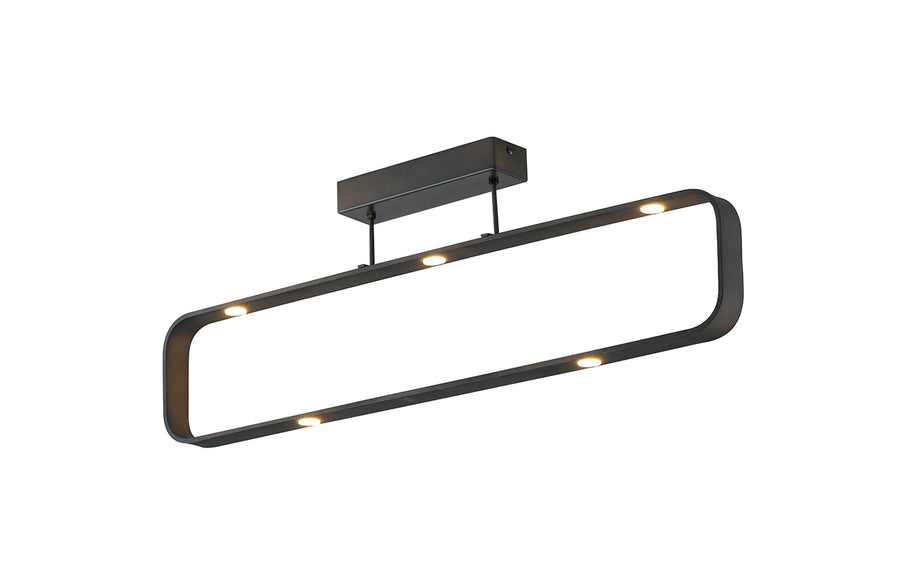 PLAFONIERA LED MOKA MARRONE 35W 2940LM 4000K 80X16X26CM