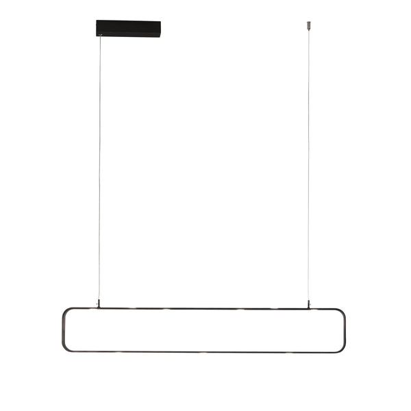 SOSPENSIONE LED MOKA MARRONE 45W 3780LM 3000K DIMMERABILE 100X4X120CM