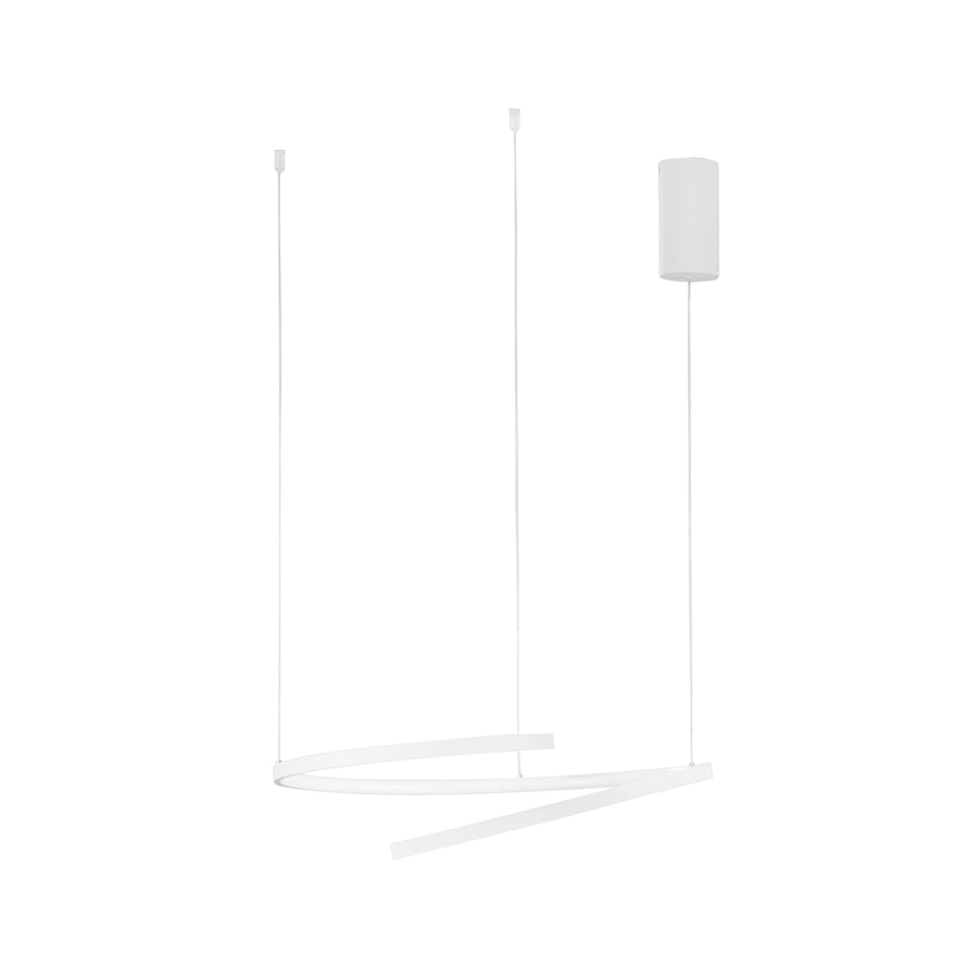 SOSPENSIONE LED MOMA BIANCA 38W 6090LM CCT 60X12X150CM