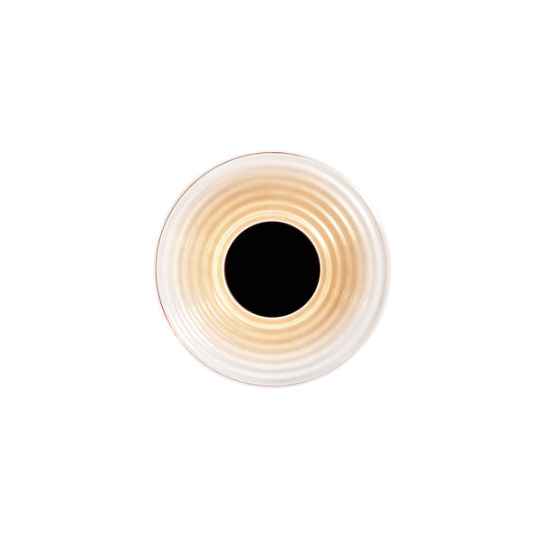 APPLIQUE LED MORSE AMBRA IN VETRO 8W 800LM CCT 2700/3500/4000K 30X6,5CM