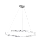 SOSPENSIONE LED NAVEL MARMO 50W 6600LM CCT 100X100X150CM