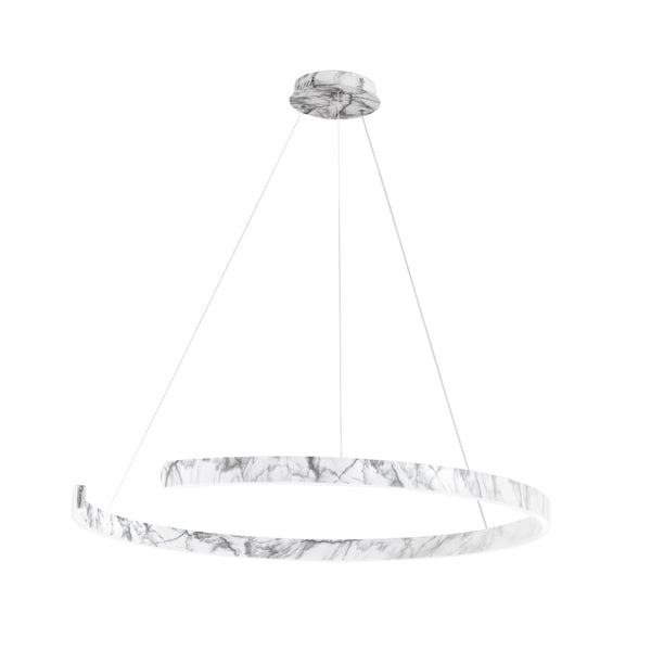 SOSPENSIONE LED NAVEL MARMO 50W 6600LM CCT 100X100X150CM