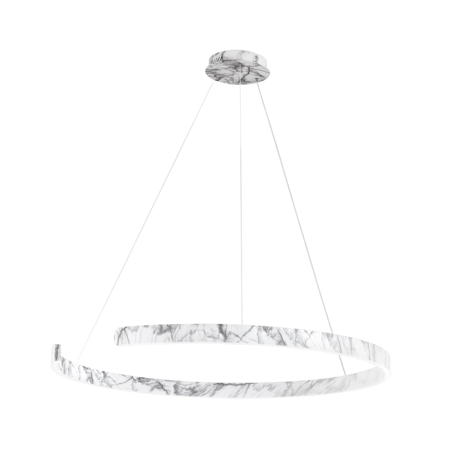 SOSPENSIONE LED NAVEL MARMO 50W 6600LM CCT 100X100X150CM