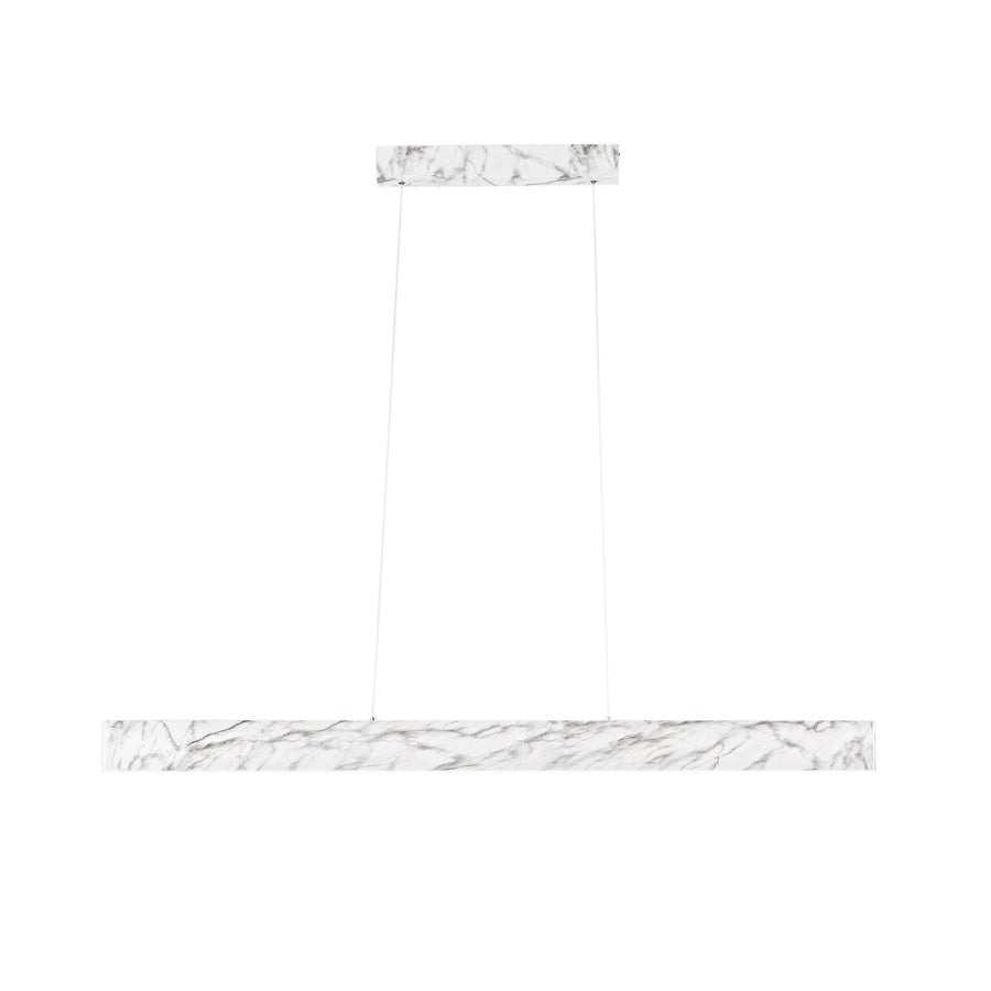 SOSPENSIONE LED NAVEL MARMO 40W 6400LM CCT 121,5X8X150CM