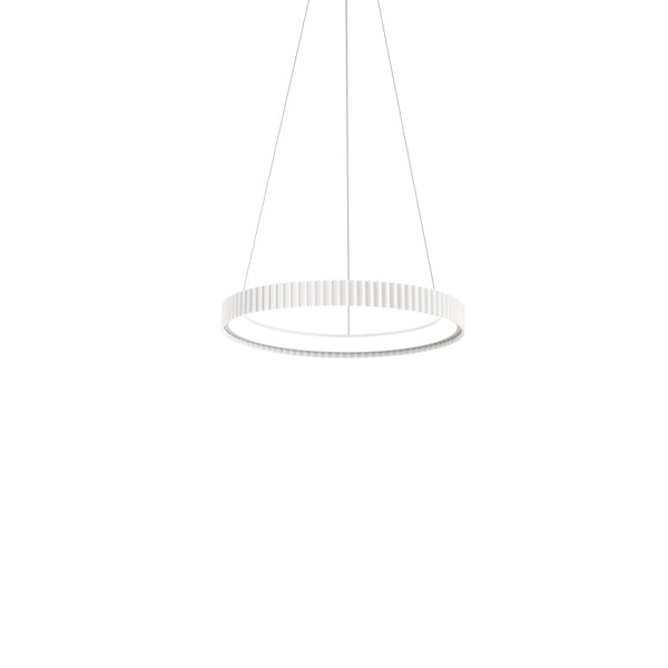 SOSPENSIONE LED NIKE BIANCA IN METALLO 40W 5840LM DIP-CCT 2700/3200/4000K D49,5XH5CM