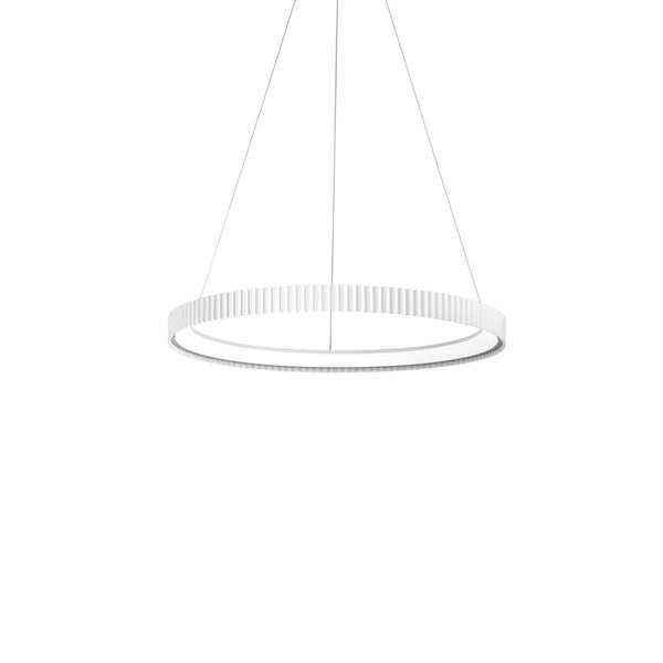 SOSPENSIONE LED NIKE BIANCA IN METALLO 58W 8470LM DIP-CCT 2700K/3200K/4000K D69,5XH150CM