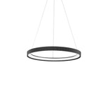 SOSPENSIONE LED NIKE NERA IN METALLO 58W 8470LM DIP-CCT 2700K/3200K/4000K D69,5XH150CM