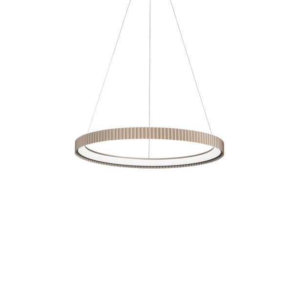 SOSPENSIONE LED NIKE ORO IN METALLO58W 8470LM DIP-CCT 2700K/3200K/4000K D69,5XH150CM