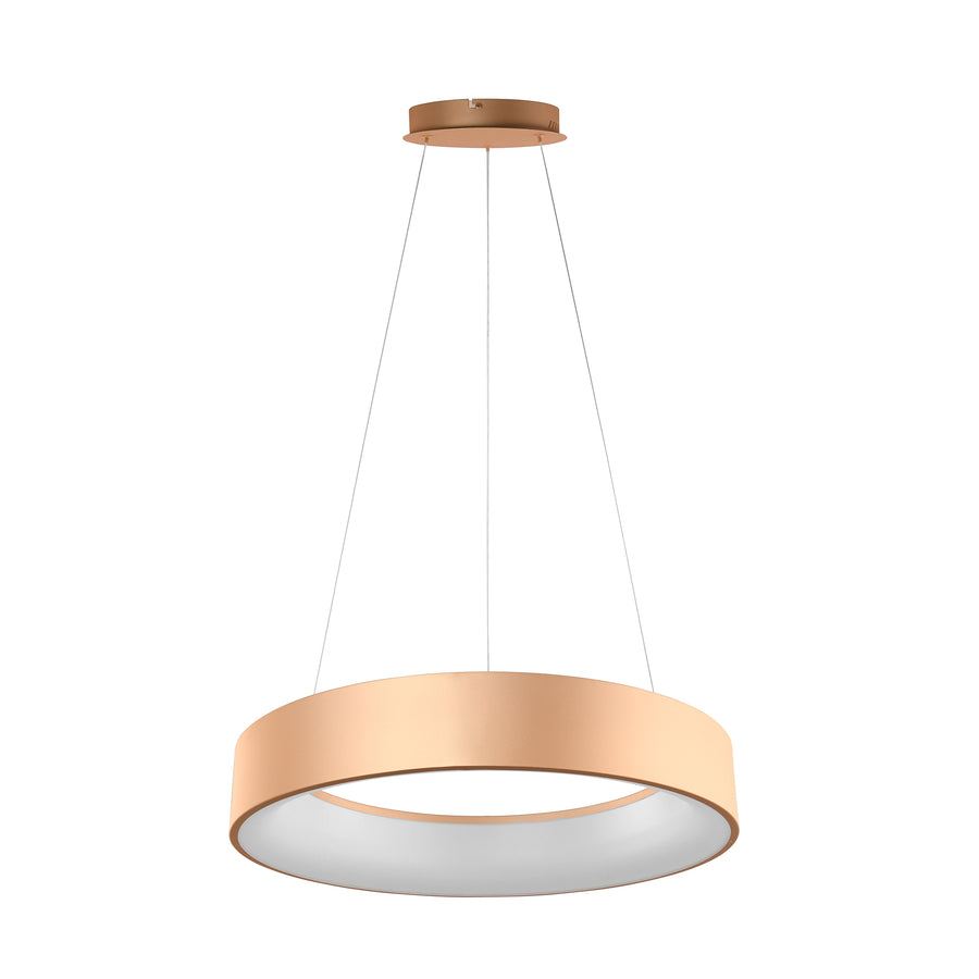 SOSPENSIONE LED NOAH ORO 60W 8000LM CCT 60X10X150CM