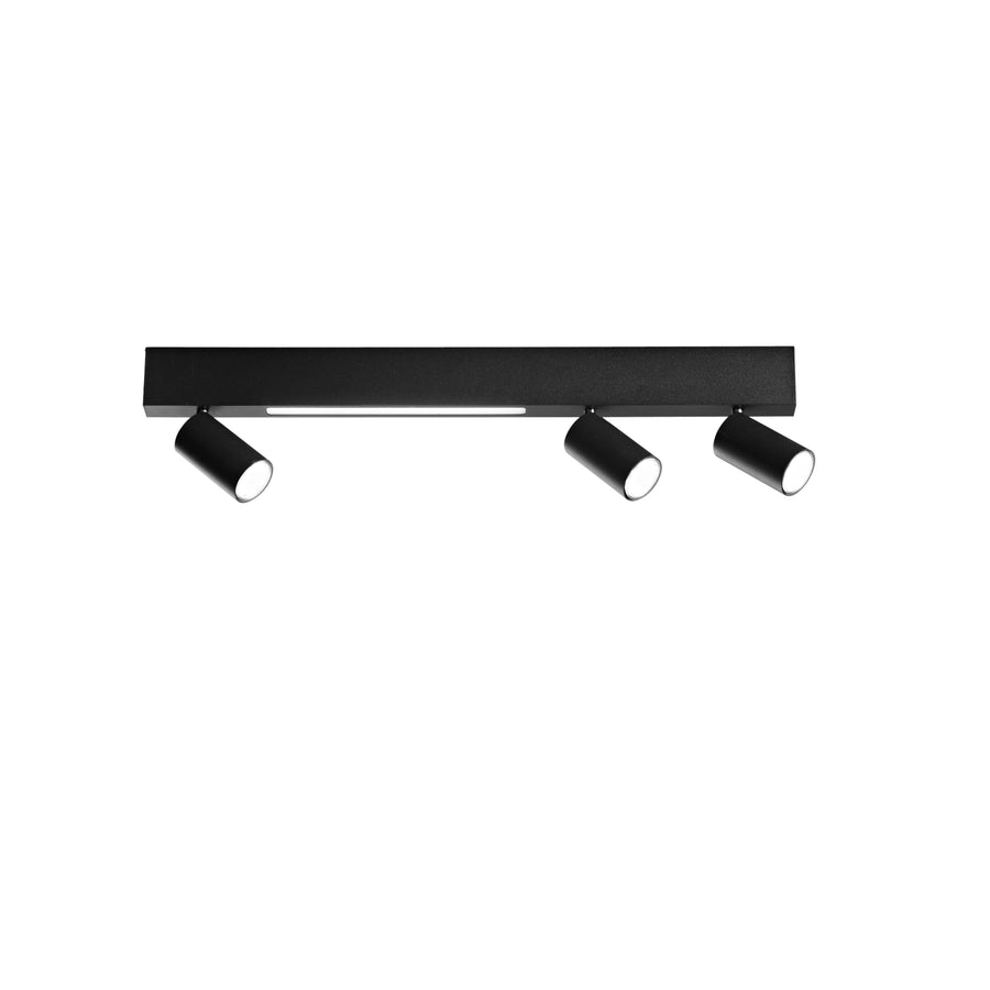 APPLIQUE LED ORIENTED NERA 3XGU10 + LED 8W 400LM CCT 70X19X3CM