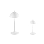 LAMPADA DA TAVOLO RICARICABILE LED PARTY BIANCA 2,5W 350LM 3000K DIMM. IP44 13x30CM