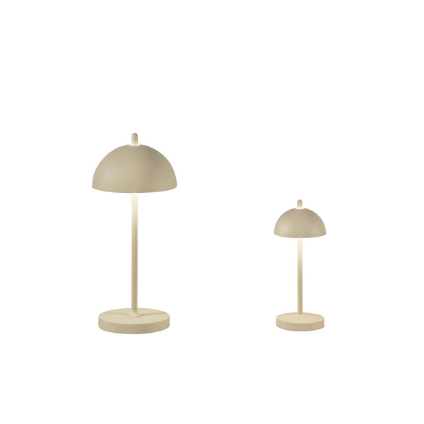 LAMPADA DA TAVOLO RICARICABILE LED PARTY CREMA 1,5W 134LM 3000K DIMM. IP44 8X19,8CM