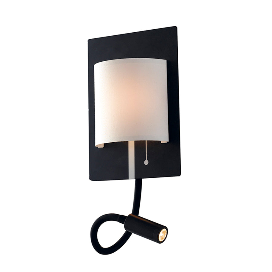 APPLIQUE LED POP BIANCA CON LUCE FLESSIBILE A LED 6+3W 720LM 4000K 16X32X22CM