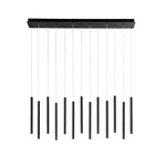 SOSPENSIONE LED PYPE NERA 65W 6110LM CCT 2,5X41X200CM