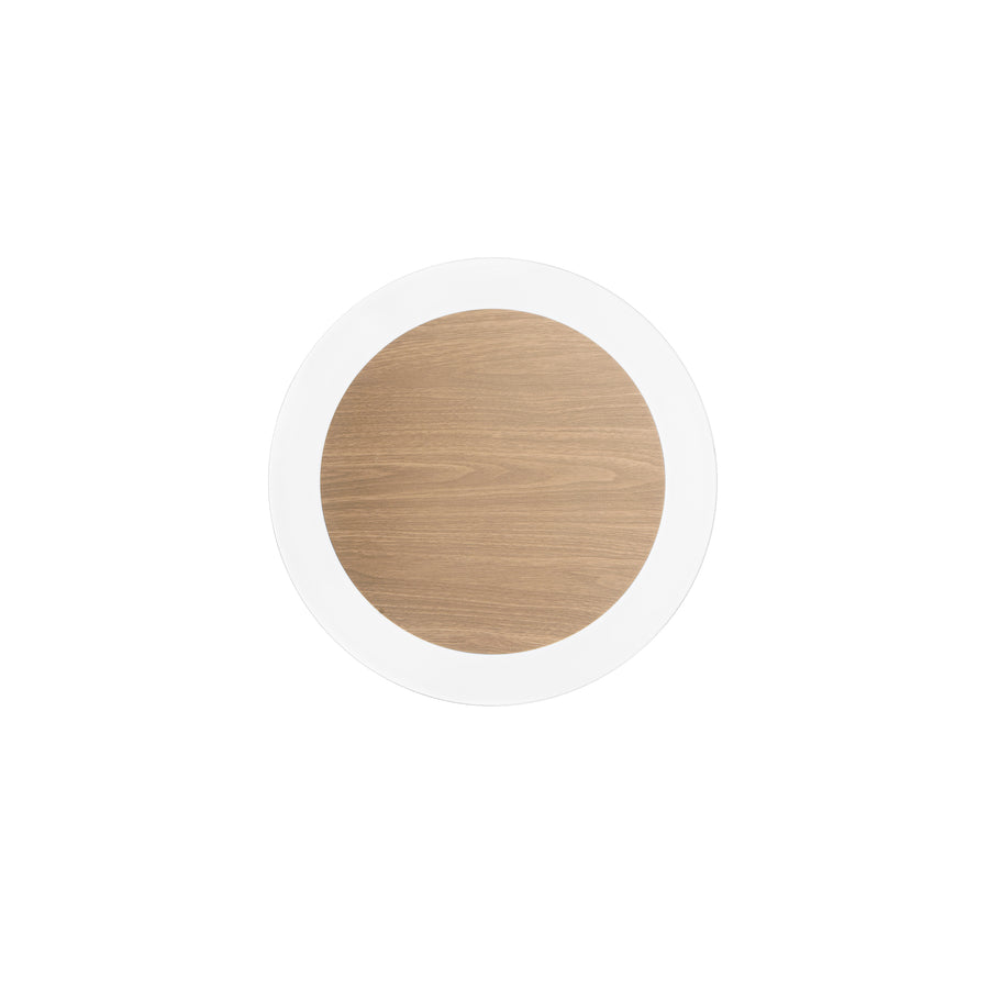 PLAFONIERA LED SAMSARA NERA/LEGNO 35W 5300LM CCT 40X4,2CM