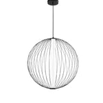 SOSPENSIONE LED SEXTANT NERA IN MANGANESE 36W 4800LM 2700/3500/4000K 62X265CM