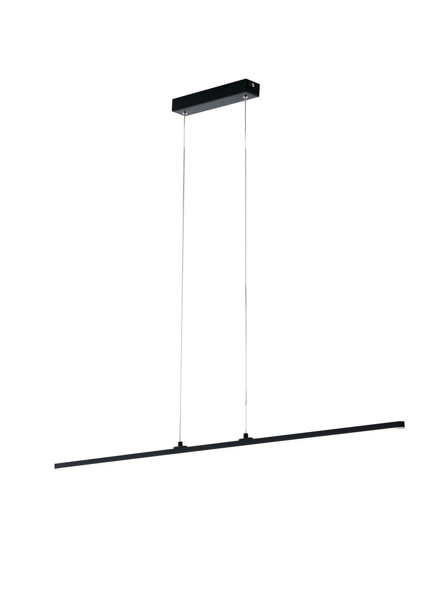 SOSPENSIONE LED SHANGHAI NERA 29W 3250LM 4000K 100X1,2X150CM