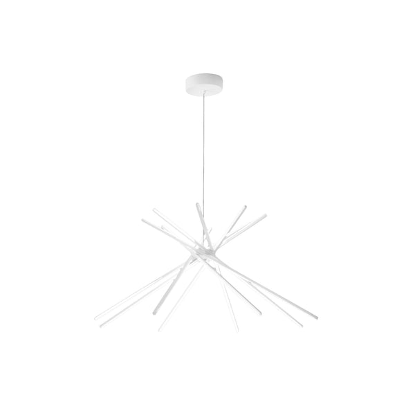 SOSPENSIONE LED SHANGHAI BIANCA 56W 6560LM 3000K 113X51,5X160CM