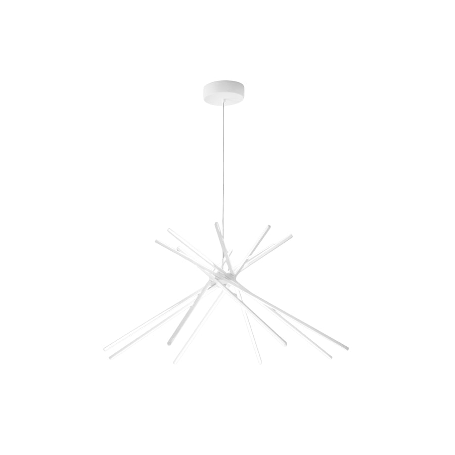 SOSPENSIONE LED SHANGHAI BIANCA 56W 6560LM 3000K 113X51,5X160CM