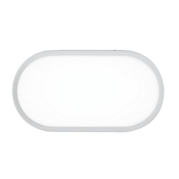 PLAFONIERA LED SHELLY BIANCA OVALE 20W 2500LM CCT IP65 17,6X8X27,1CM