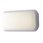 PLAFONIERA LED SHELLY BIANCA RETTANGOLARE 20W 2500LM 4000K IP65 CON SENSORE 14,6X7,6X29,6CM