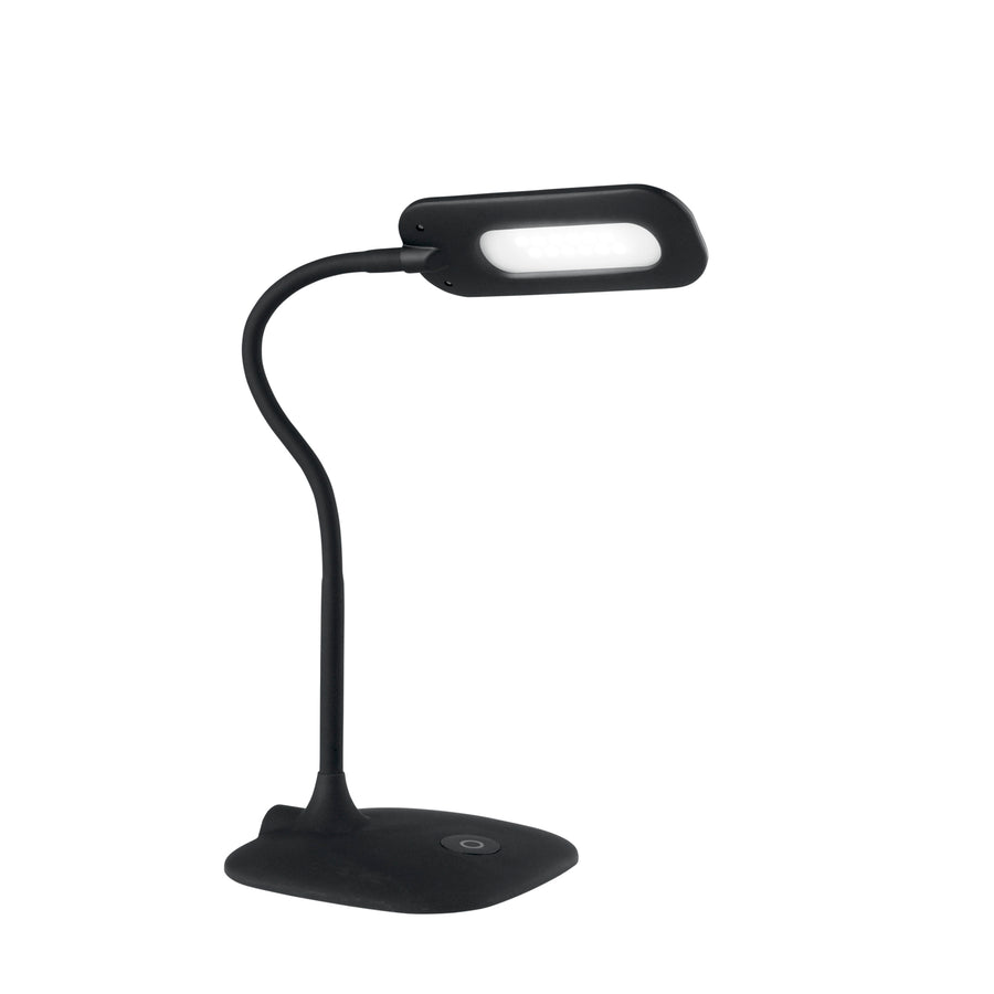 LAMPADA DA LETTURA LED DARWIN NERA CON BRACCIO ORIENTABILE 4,8W 700LM 4000K DIMMERABILE 16X16X53,5CM