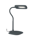 LAMPADA DA LETTURA LED DARWIN GRIGIA CON BRACCIO ORIENTABILE 4,8W 700LM 4000K DIMMERABILE 16X16X53,5