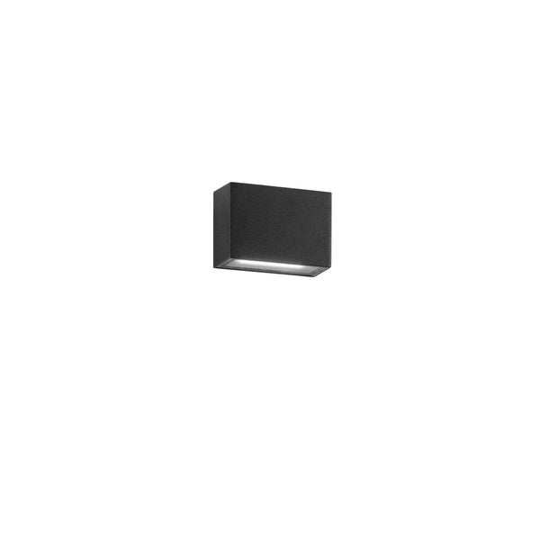 APPLIQUE BIEMISSIONE LED AGERA NERA 2X3W 680LM CCT IP54 9X6,5X6,5CM