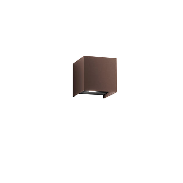 APPLIQUE BIEMISSIONE LED ALFA BRONZO 2X5W 1200LM CCT IP54 10X10X10CM