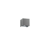 APPLIQUE BIEMISSIONE LED ALFA GRIGIA 2X5W 1200LM CCT IP54 10X10X10CM