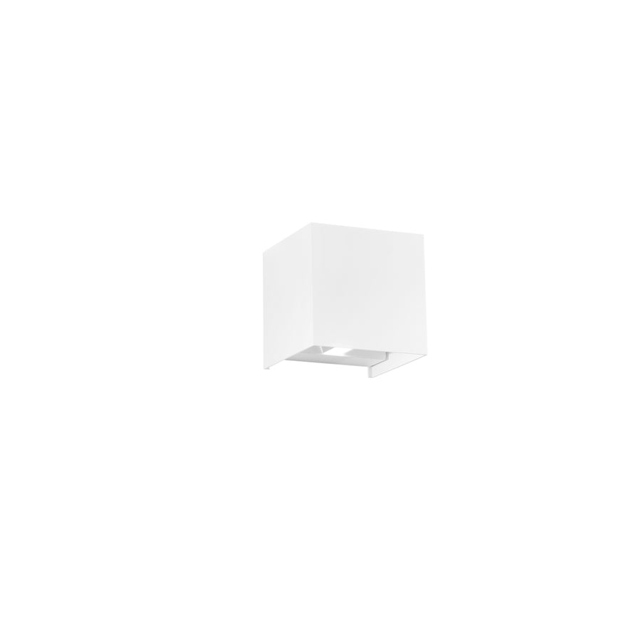 APPLIQUE BIEMISSIONE LED ALFA BIANCA 2X10W 1800LM CCT IP54 12X12X12CM