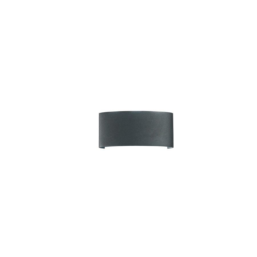 APPLIQUE BIEMISSIONE LED BEETLE ANTRACITE 6W 600LM CCT IP54 17X8X4CM
