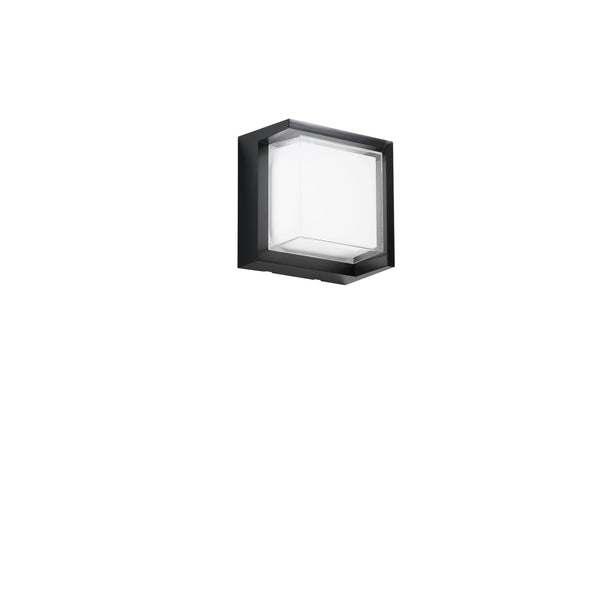 APPLIQUE LED BLOCK NERO QUADR. 15W 1880LM CCT 3000/4200/6500K 16X16X10CM