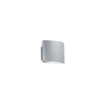 APPLIQUE BIEMISSIONE LED BOXTER SILVER 2X4W 800LM 4000K IP44 12,9X8,5X10CM
