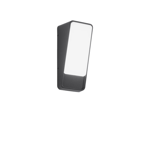 APPLIQUE LED COUPE ANTRACITE IN ALLUMINIO 14W 1950LM 3000K IP65 380X230X305MM