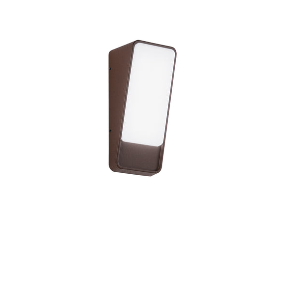 APPLIQUE LED COUPE BRONZO IN ALLUMINIO 14W 1950LM 3000K IP65 380X230X305MM