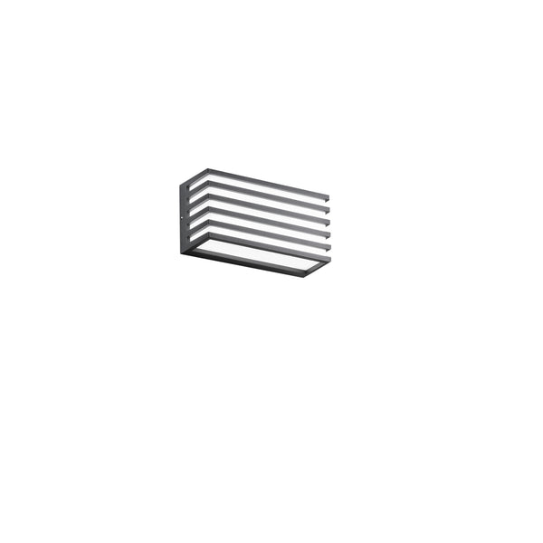 APPLIQUE BIEMISSIONE LED DUKROT ANTRACITE 12W 1440LM CCT IP54 CCT 22X8X11CM