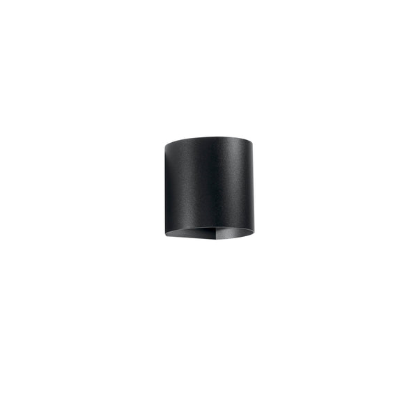 APPLIQUE BIEMISSIONE LED GOLF NERA 2X3,5W 840LM CCT IP54 11X11X9,5CM