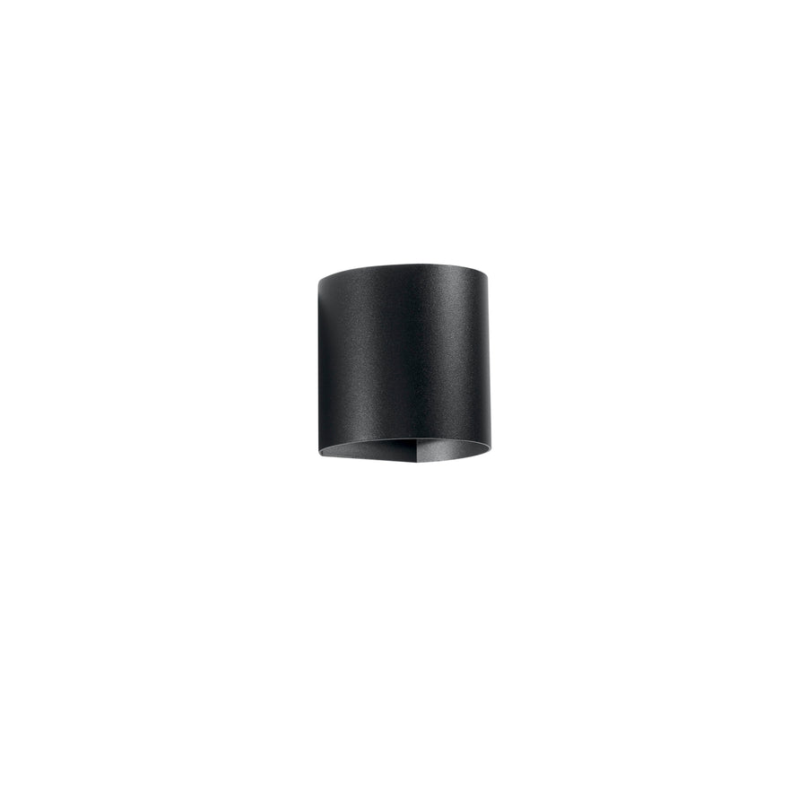 APPLIQUE BIEMISSIONE LED GOLF NERA 2X3,5W 840LM CCT IP54 11X11X9,5CM