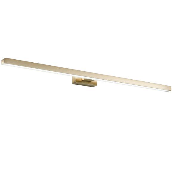 APPLIQUE LED LANCER ORO FISSAGGIO PARETE/SPECCHIO 13W 1000LM 4000K IP54 75x9x4CM