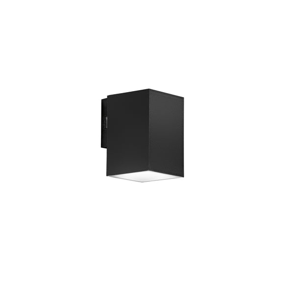 APPLIQUE LED POLO NERA QUADRATA 8W 980LM CCT IP65 7,8X9,9X11,6CM