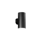 APPLIQUE BIEMISSIONE LED POLO NERA TONDA 2X8W 1960LM CCT IP65 7,8X9,9X16,2CM
