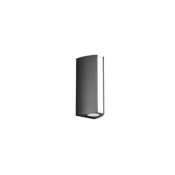 APPLIQUE TRIEMISSIONE LED RAY ANTRACITE 14W 1110+390LM CCT IP54 8,5X7,8X20CM