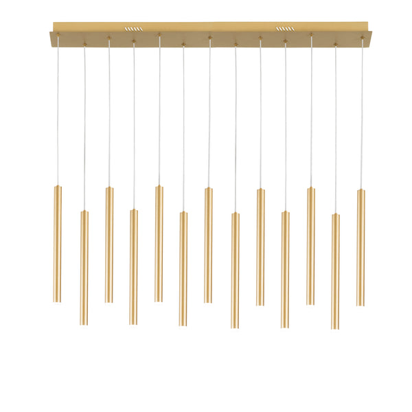 SOSPENSIONE LED PYPE ORO 65W 6110LM CCT 2,5X41X200CM